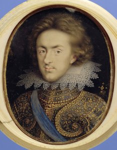 Miniaturowy portret Henryka (1594-1612) księcia Walii (akwarela na welinie) autorstwa Isaac Oliver