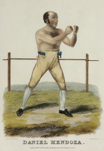 Daniel Mendoza, rycina P. Roberts, wydana w 1822 r. (kolorowa rycina) autorstwa Isaac Robert (after) Cruikshank