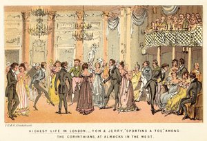 Najwyższe życie w Londynie autorstwa Isaac, Robert and George Cruikshank