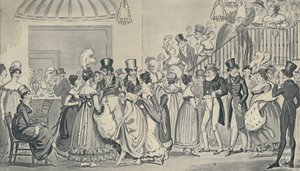 W Saloon w Covent Garden, 1821, 1920. Artyści: Isaac Robert Cruikshank, George Cruikshank.
