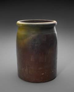 Garnek, ok. 1873-1882 (kamionka szkliwiona) autorstwa Isaac Suttles Pottery