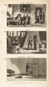 Transakcje w Regency England: Ale-house, przędzalnia jedwabiu i tkacz pończoch