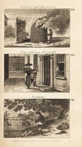 Handel w Regency England: spalanie węgla drzewnego, Żyd sprzedający ołówki i wędkarstwo