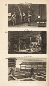 Transakcje w Regency England: dmuchanie szkła, kopalnie i garbarstwo