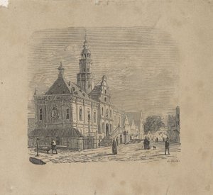 Widok ratusza w Bolsward