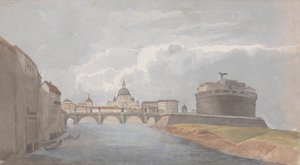 Nad Tybrem/ Zamek Św. Anioła autorstwa Isaac Weld