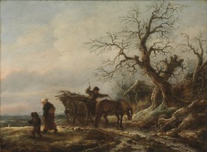 Zimowa scena autorstwa Isaack van Ostade