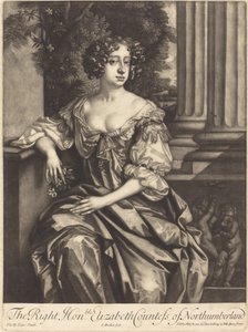 Szanowna Elżbieta Hrabina Northumberland autorstwa Isaak Beckett after Sir Peter Lely