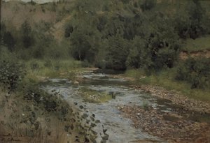 Strumień, lata 80. XIX wieku autorstwa Isaak Ilyich Levitan