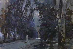 Cienie. Księżycowa noc, lata 80. XIX wieku. autorstwa Isaak Ilyich Levitan