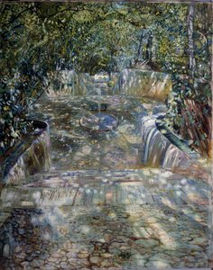 „La fontaine” Peinture de Isaak Izrailevich Brodsky (Brodski) (1884-1939) 1909 Regionalne Muzeum Sztuki, Rostów nad Donem autorstwa Isaak Israilevich Brodsky