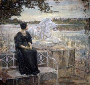 Portret żony artysty. Obraz Isaaka Izrailevicha Brodskiego (Brodsky) (1884-1939), olej na płótnie, 205 x 203,5 cm autorstwa Isaak Israilevich Brodsky