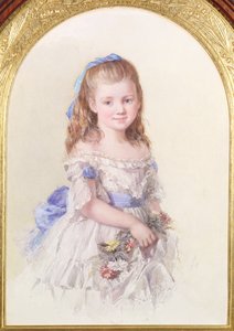 Portret Winifred Mary Bombass, lat 10, 1872 autorstwa Isabel Oakley Naftel
