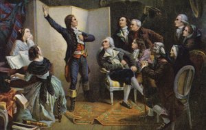 Claude Joseph Rouget de Lisle śpiewa La Marseillaise