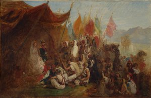 Szkic do przyjęcia cesarza Napoleona III i cesarzowej Eugeniu..., 1860, ca. 1862-67. autorstwa Isidore Pils