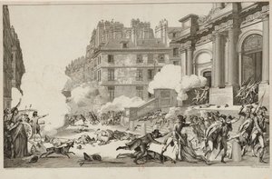 13 Vendémiaire. Stłumienie buntu rojalistów przez Napoleona Bonaparte... w Paryżu, 1797.