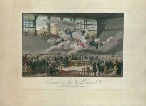 Przysięga kortu tenisowego w dniu 20 czerwca 1789 r. autorstwa Isidore Stanislas Helman
