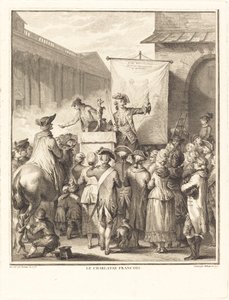francuski szarlatan autorstwa Isidore Stanislas Helman after Jean Duplessi Bertaux