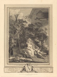 Dzielny ogrodnik autorstwa Isidore Stanislas Helman after Pierre Antoine Baudouin