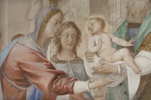Fragment prezentacji Jezusa w świątyni autorstwa Isidoro Bianchi