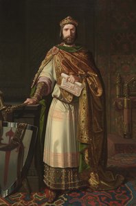 Król Ferdynand II z Leonu, 1850 autorstwa Isidoro Lozano