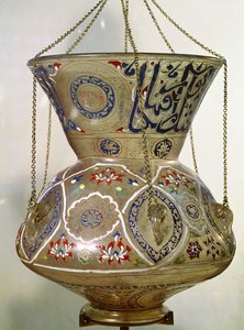 Lampa, z Meczetu Sułtana Hasana, Kair (szkło)