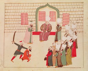 Ms 1671 Wezyr przyglądający się egzekucji autorstwa Islamic School