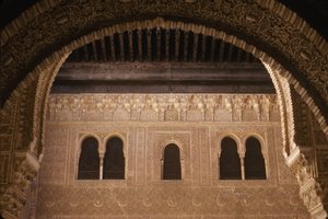 Widok pałacu z patio de Mexuar (patrz także 249979) autorstwa Islamic School