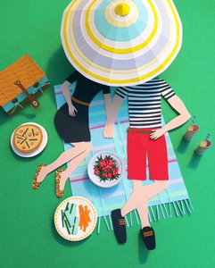 Piknik w parku, 2016 (papier)