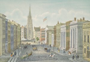 Wall Street w Nowym Jorku w 1847 roku.