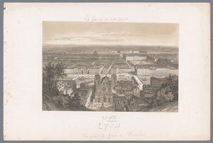Zicht op Lyon en de kathedraal vanaf Fourvière Lyon. Ogólny widok zaczerpnięty z Fourvières Hedendaags Frankrijk (tytuł serii) Francja dzisiaj (tytuł serii)
