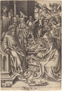 Masakra Niewiniątek, ok. godz. 14901500. autorstwa Israhel van Meckenem
