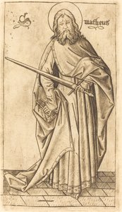 Św. Paweł lub Św. Mateusz, c. 14701480. autorstwa Israhel van Meckenem