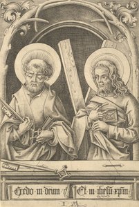 Świętych Piotra i Andrzeja, c. 14801485. autorstwa Israhel van Meckenem