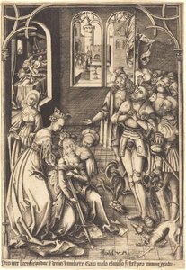 Śmierć Lukrecji, c. 15001503. autorstwa Israhel van Meckenem
