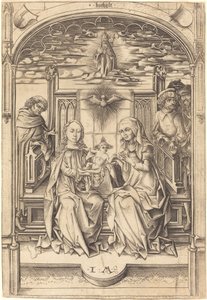 Święta Rodzina, c. 14751480. autorstwa Israhel van Meckenem