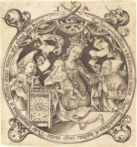 Madonna z zegarem, ok. 1930 r. 1490. autorstwa Israhel van Meckenem