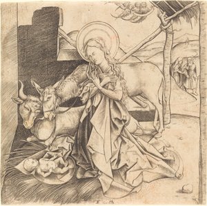 Narodzenie Chrystusa autorstwa Israhel van Meckenem