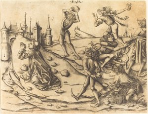 Ukamienowanie św. 1470. autorstwa Israhel van Meckenem