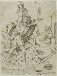 Święty Krzysztof autorstwa Israhel van Meckenem the younger