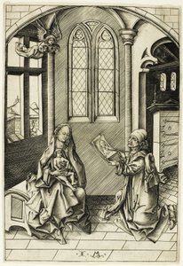 Święty Łukasz przedstawiający Madonnę autorstwa Israhel van Meckenem the younger