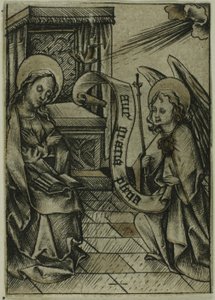 Zwiastowanie autorstwa Israhel van Meckenem the younger