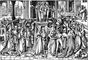 Taniec na dworze Heroda, c. 1500