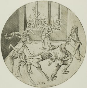 Tancerze Morris autorstwa Israhel van Meckenem the younger