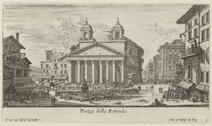 Piazza della Rotonda autorstwa Israël Silvestre