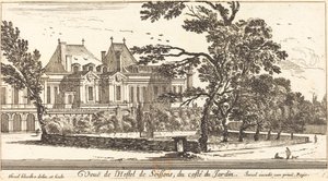 Widok na Hostel de Soissons autorstwa Israël Silvestre