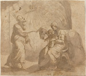 Reszta w ucieczce do Egiptu autorstwa Italian 16th Century