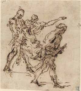 Figurki niosące ciało autorstwa Italian 17th Century