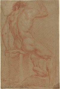 Naga figura męska [odbyt.]