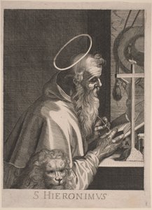 Święty Hieronim autorstwa Italian 17th Century, after Aegidius Sadeler II